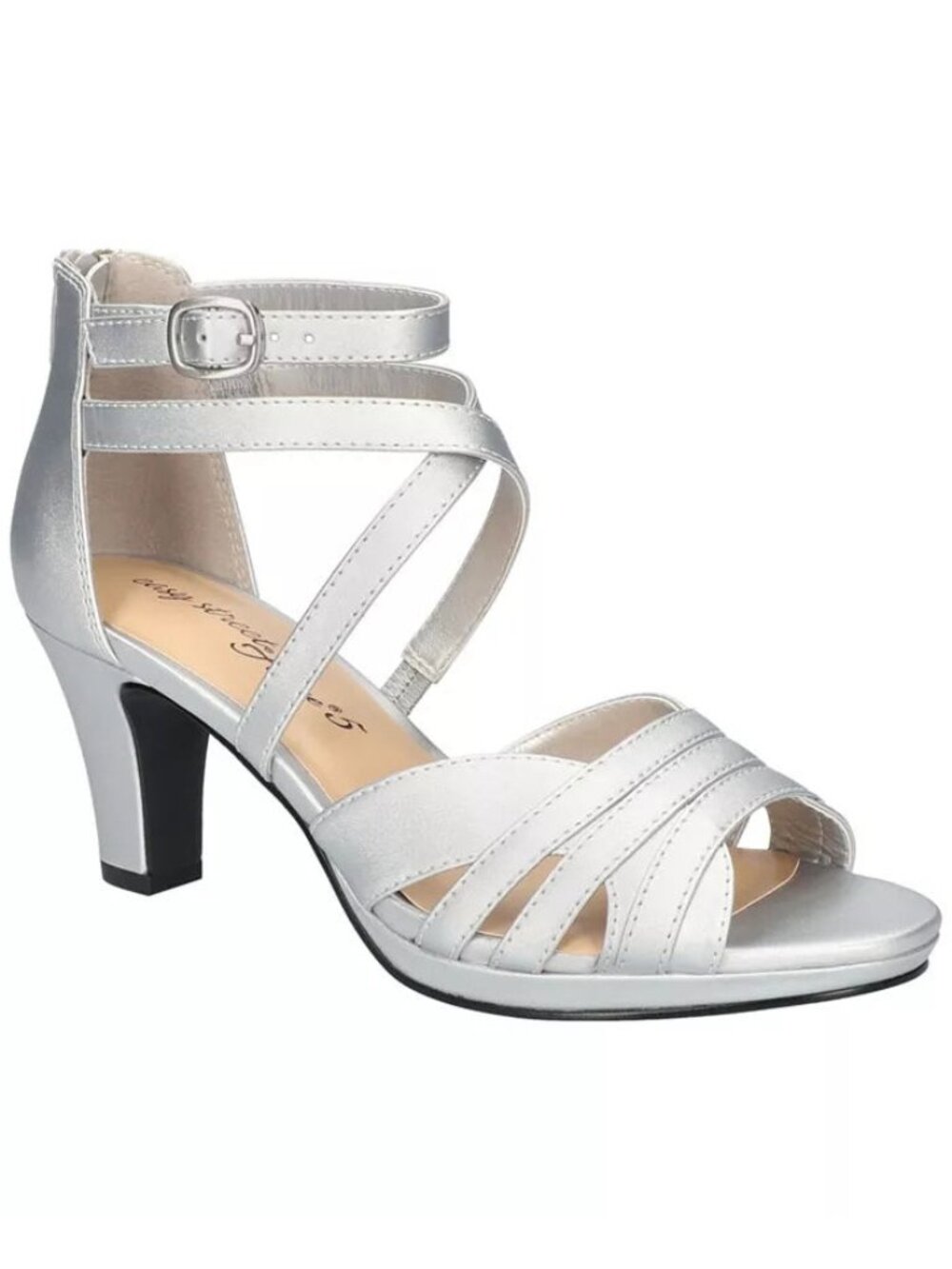 Easy Street Womens Crissa Dress Sandals Black 8.5W New $89